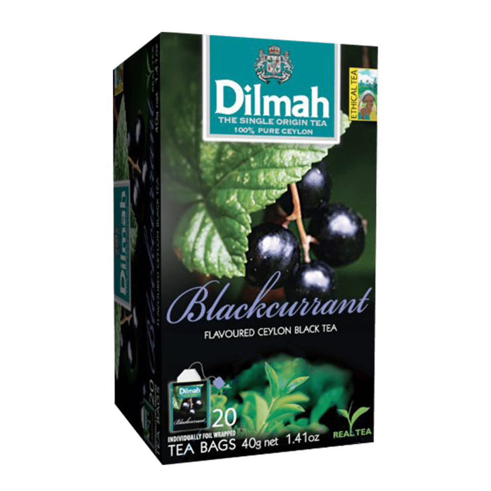 Čierny cejlónsky čaj v kombinácii s prenikavou chuťou a vôňou čiernych ríbezlí. Výrazný, osviežujúci nálev so sladkým dozvukom.