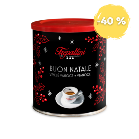 TREPALLINI Trepallini Vánoce, plechovka 250g, zrnková káva