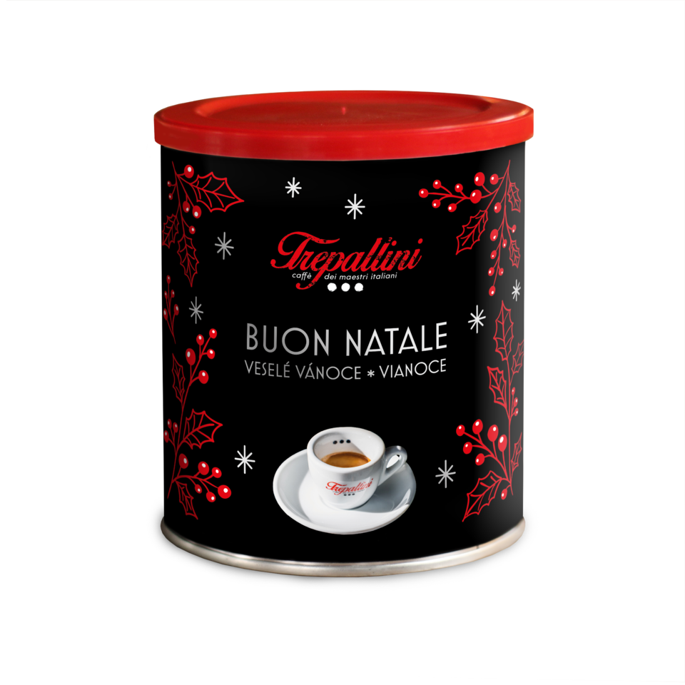 TREPALLINI Trepallini Vánoce, plechovka 250g, zrnková káva