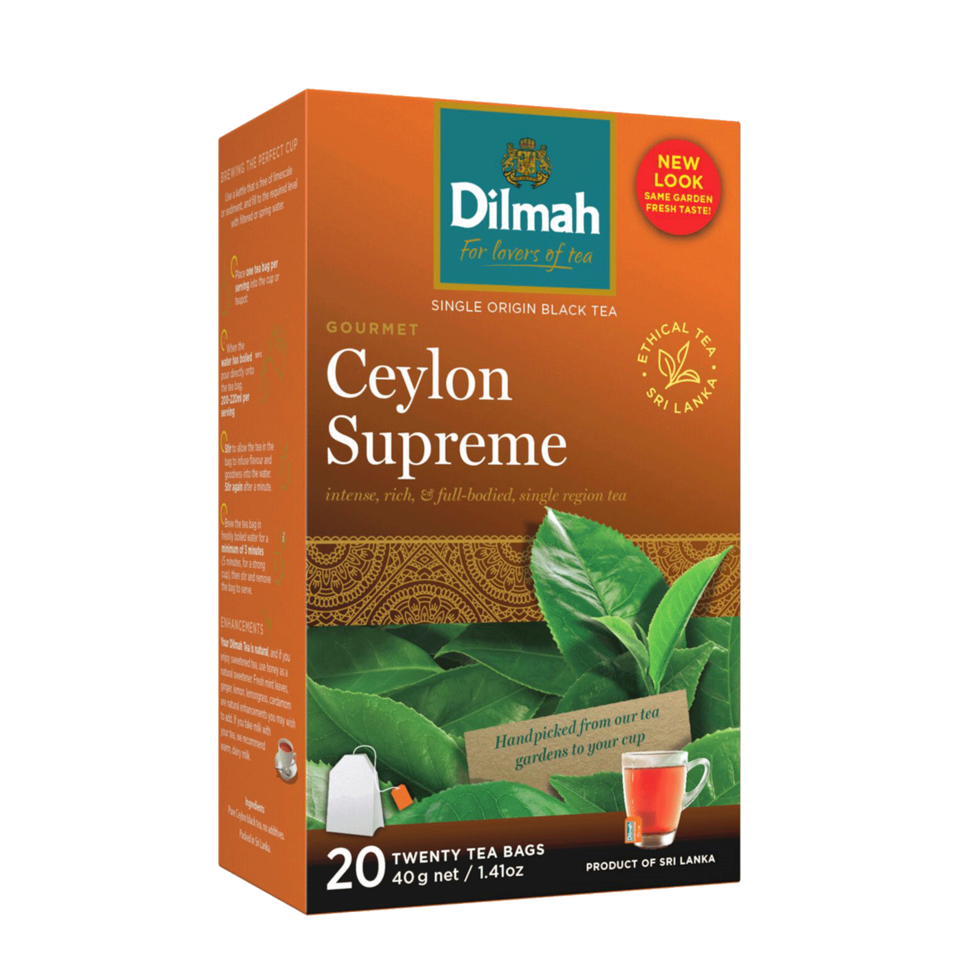 DILMAH Dilmah Čaj černý Gourmet Ceylon Supreme 20/2g, skupinově balené