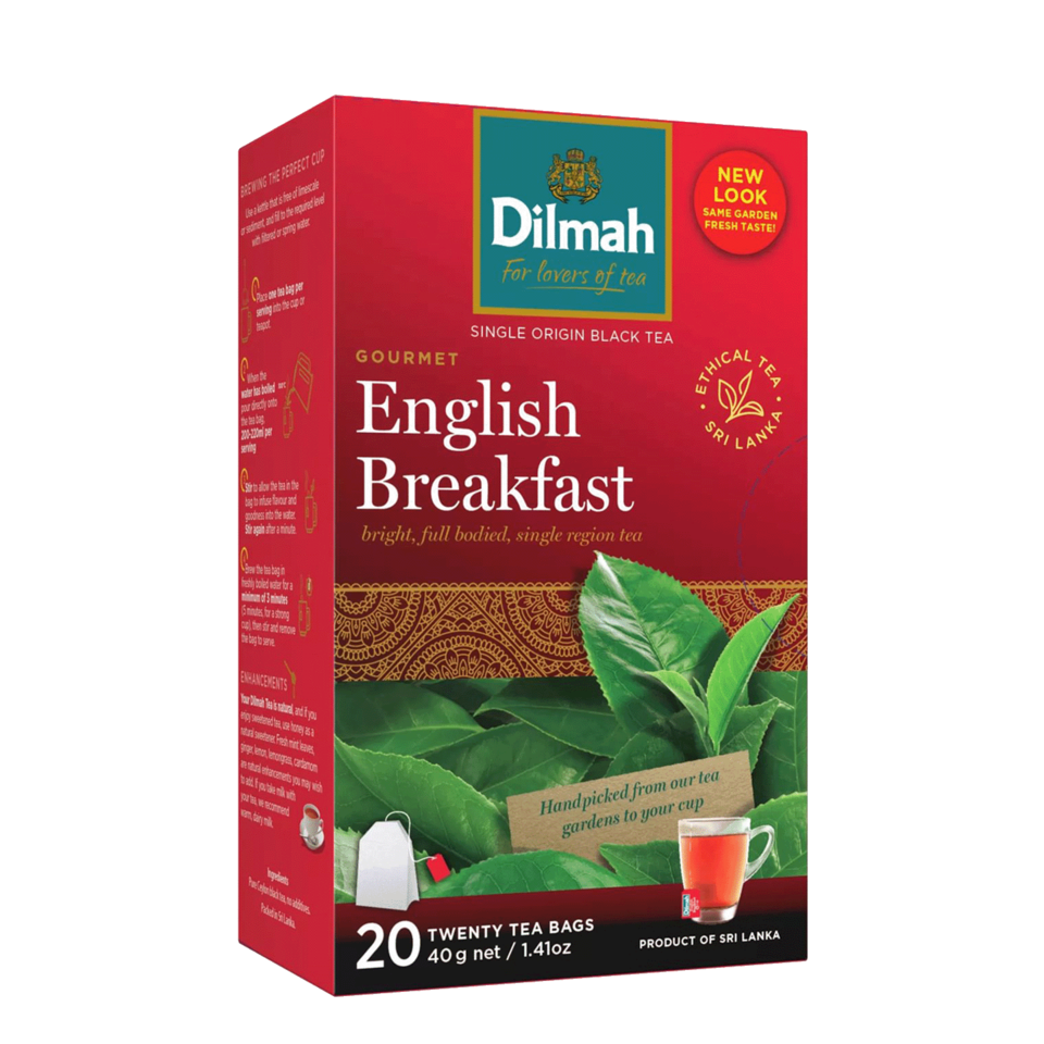 DILMAH Dilmah Čaj černý Gourmet English Breakfast 20/2g, skupinově balené