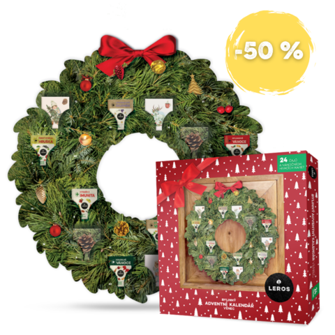 LEROS Bylinný adventní kalendář věnec 5