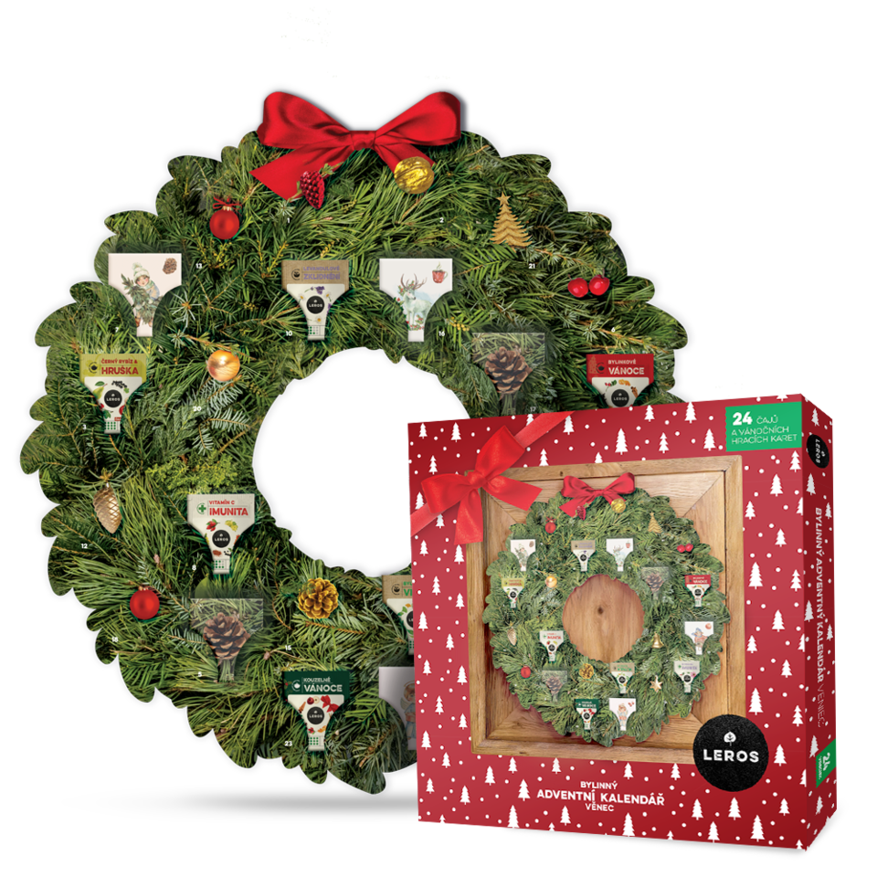 LEROS Bylinný adventný kalendár veniec 5