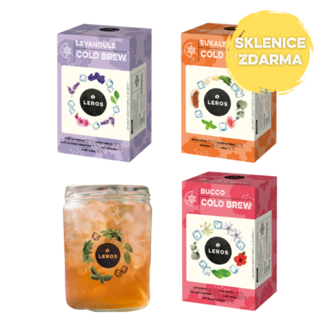 LEROS Balíček 3x COLD BREW & SKLENIČKA ZDARMA