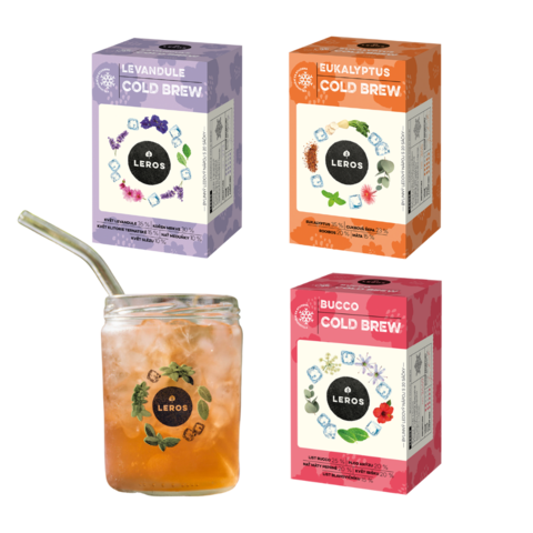 LEROS Balíček 3x COLD BREW & SKLENIČKA ZDARMA