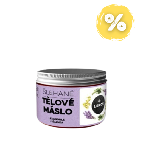 LEROS Šlehané tělové máslo levandule & šalvěj
