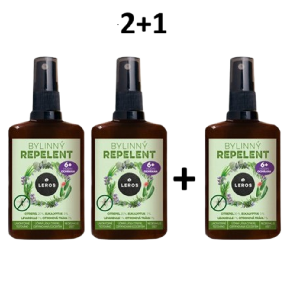 LEROS Bylinný repelent 2+1