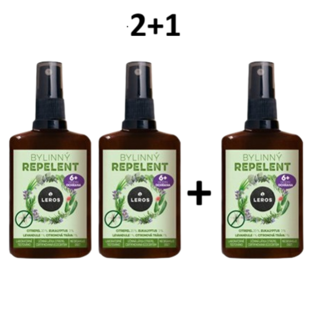 LEROS Bylinný repelent 2+1