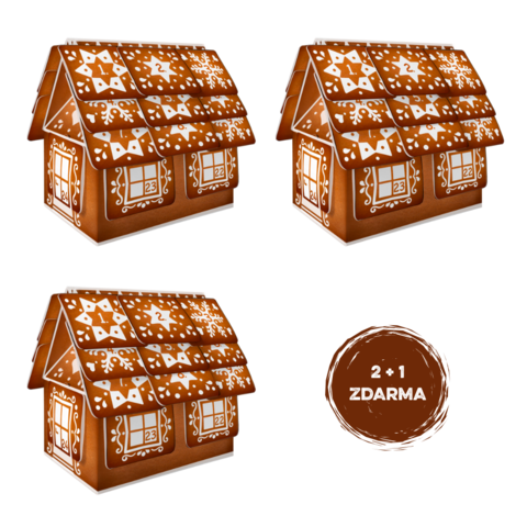 LEROS Bylinný adventní kalendář Chaloupka 2 + 1 