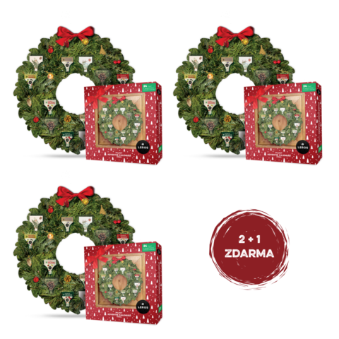 LEROS Bylinný adventní kalendář Věnec 2 + 1