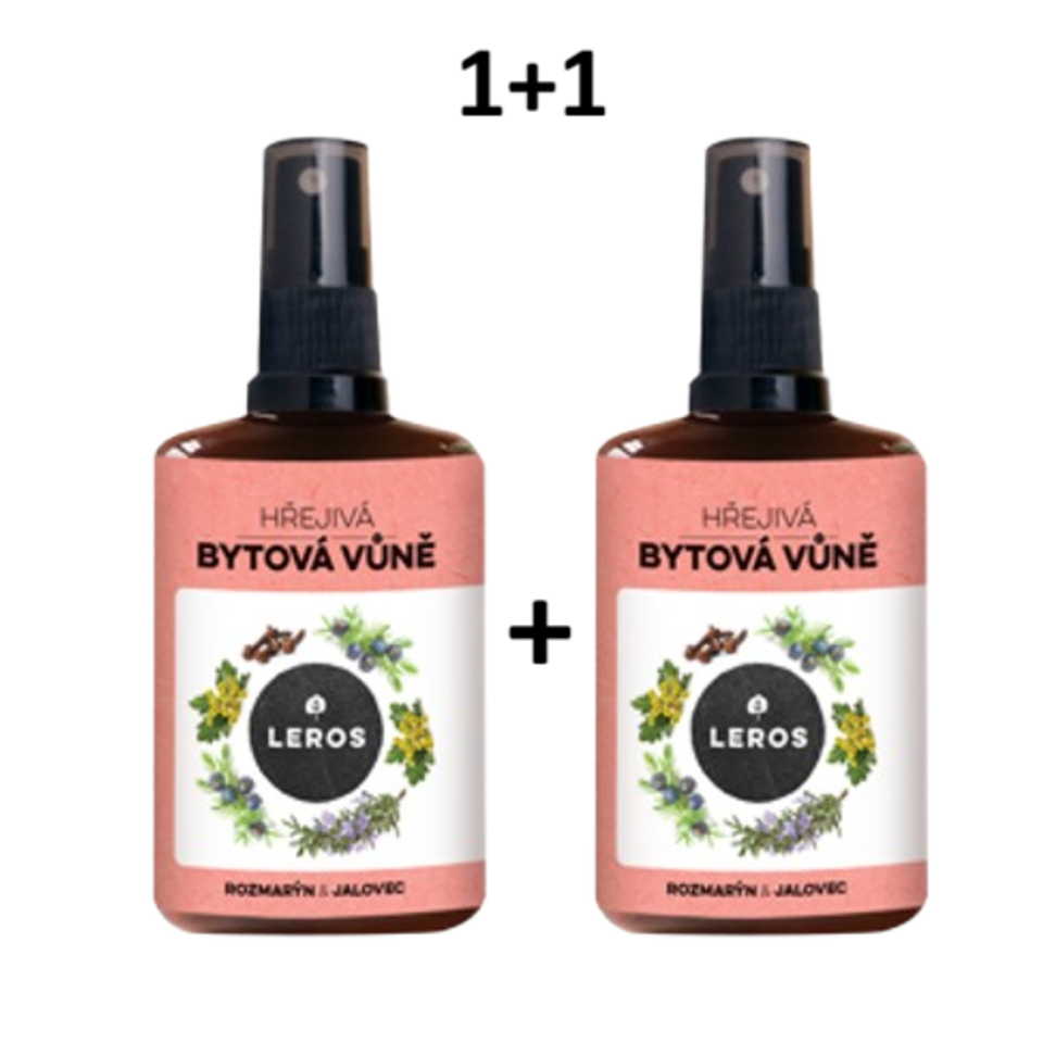 LEROS Hřejivá bytová vůně rozmarýn a jalovec akce 1+1