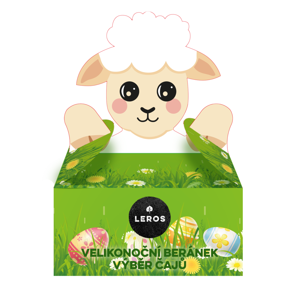 LEROS Veľkonočný baranček výber čajov 6