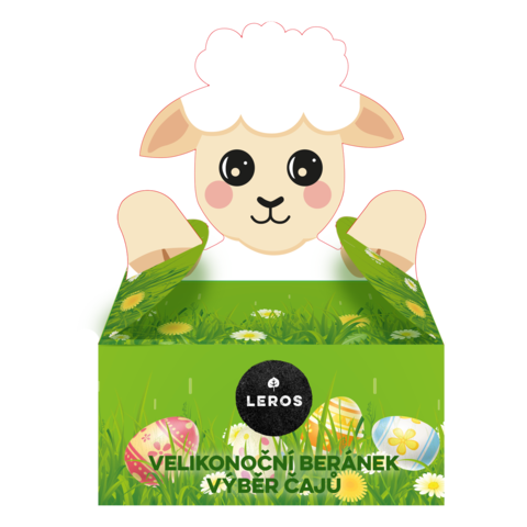 LEROS Veľkonočný baranček výber čajov 6