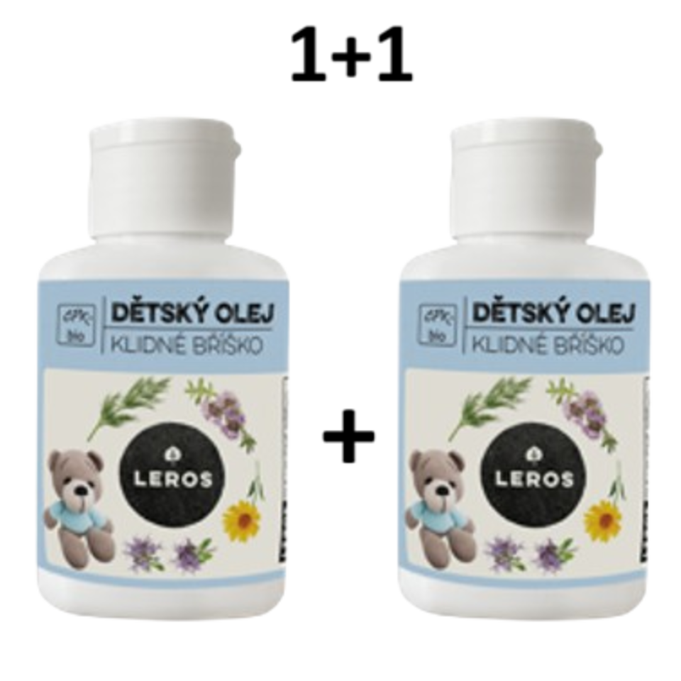 LEROS Dětský olej klidné bříško 1+1