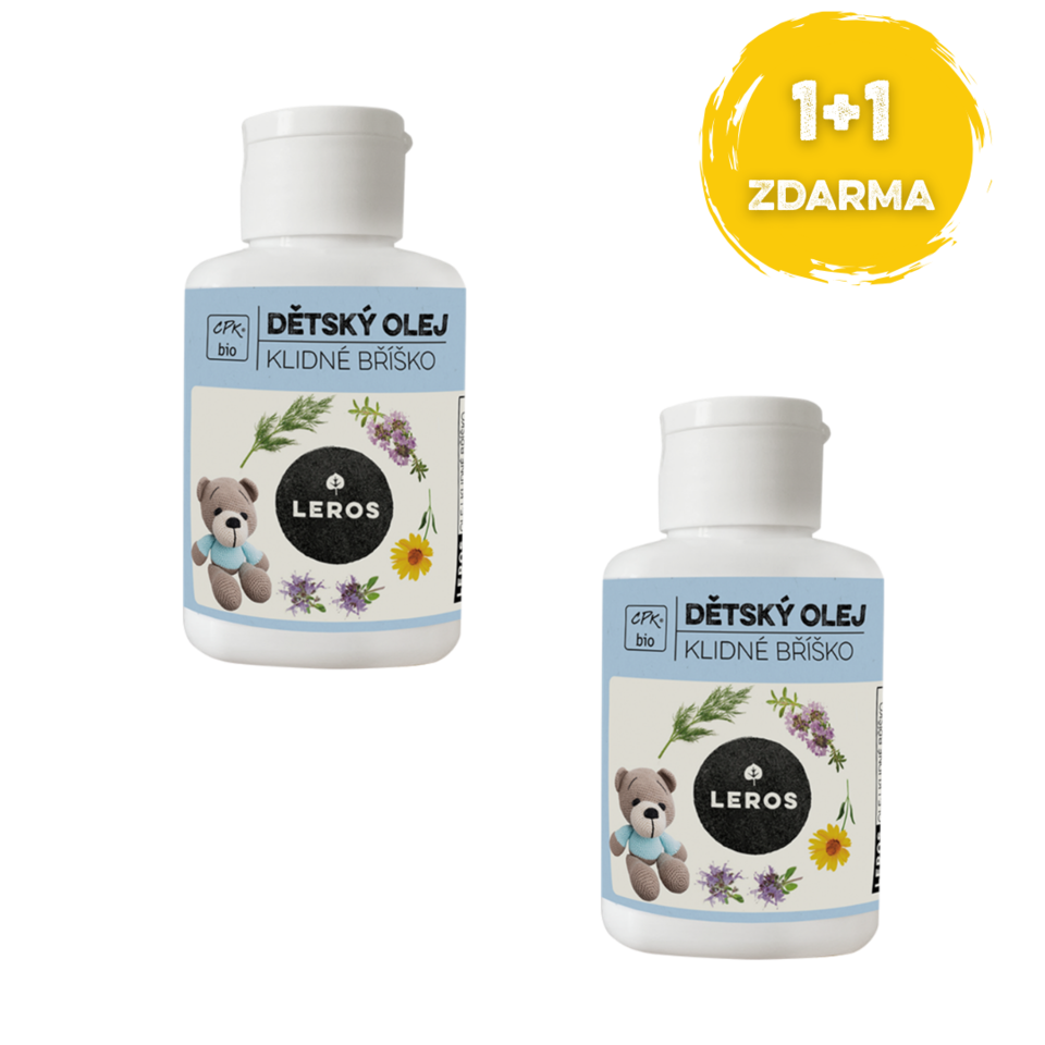 LEROS Dětský olej klidné bříško 1+1