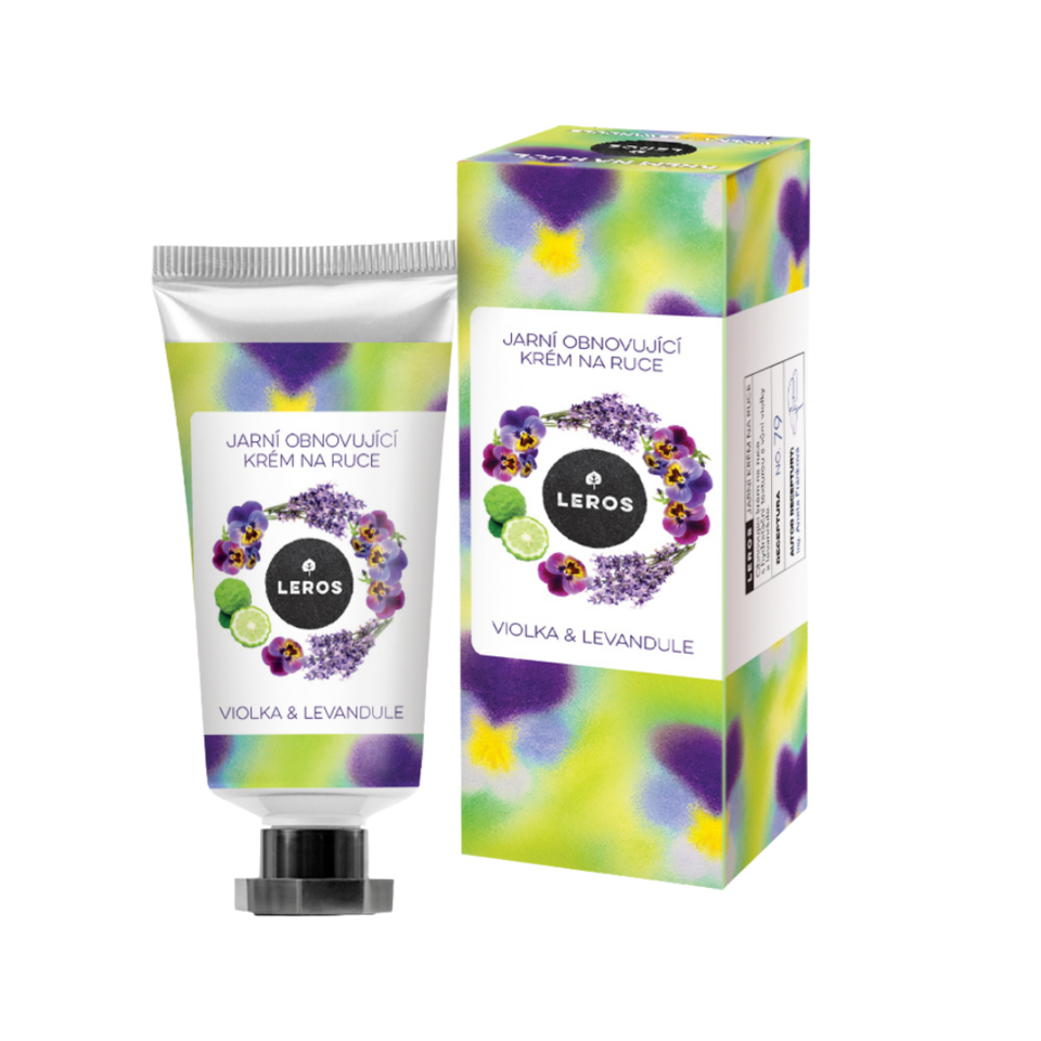 LEROS Jarní obnovující krém na ruce Violka & levandule