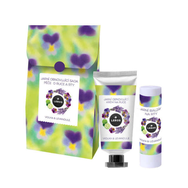 LEROS Jarní obnovující sada péče o ruce a rty