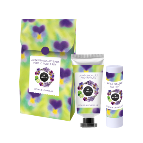 LEROS Jarní obnovující sada péče o ruce a rty