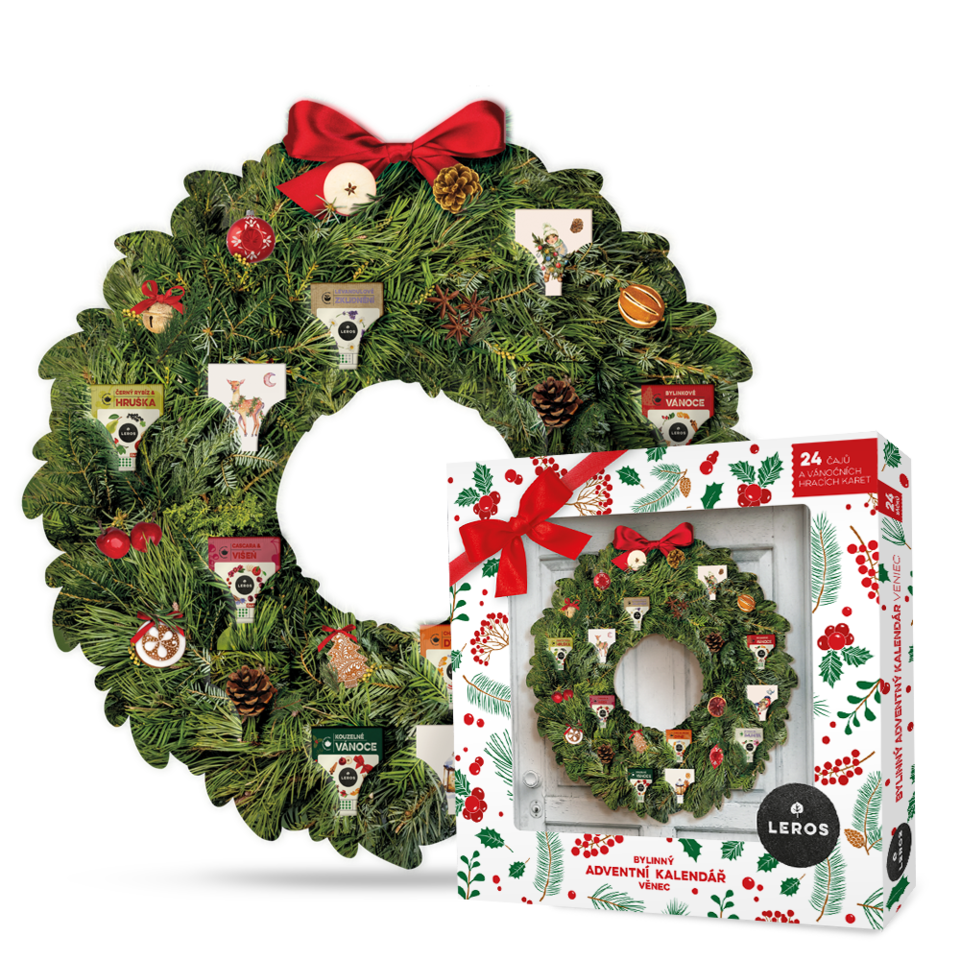 LEROS Bylinný adventní kalendář věnec 6