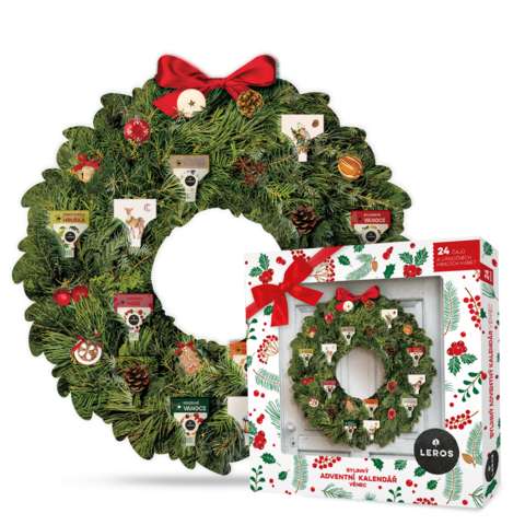 LEROS Bylinný adventní kalendář věnec 6