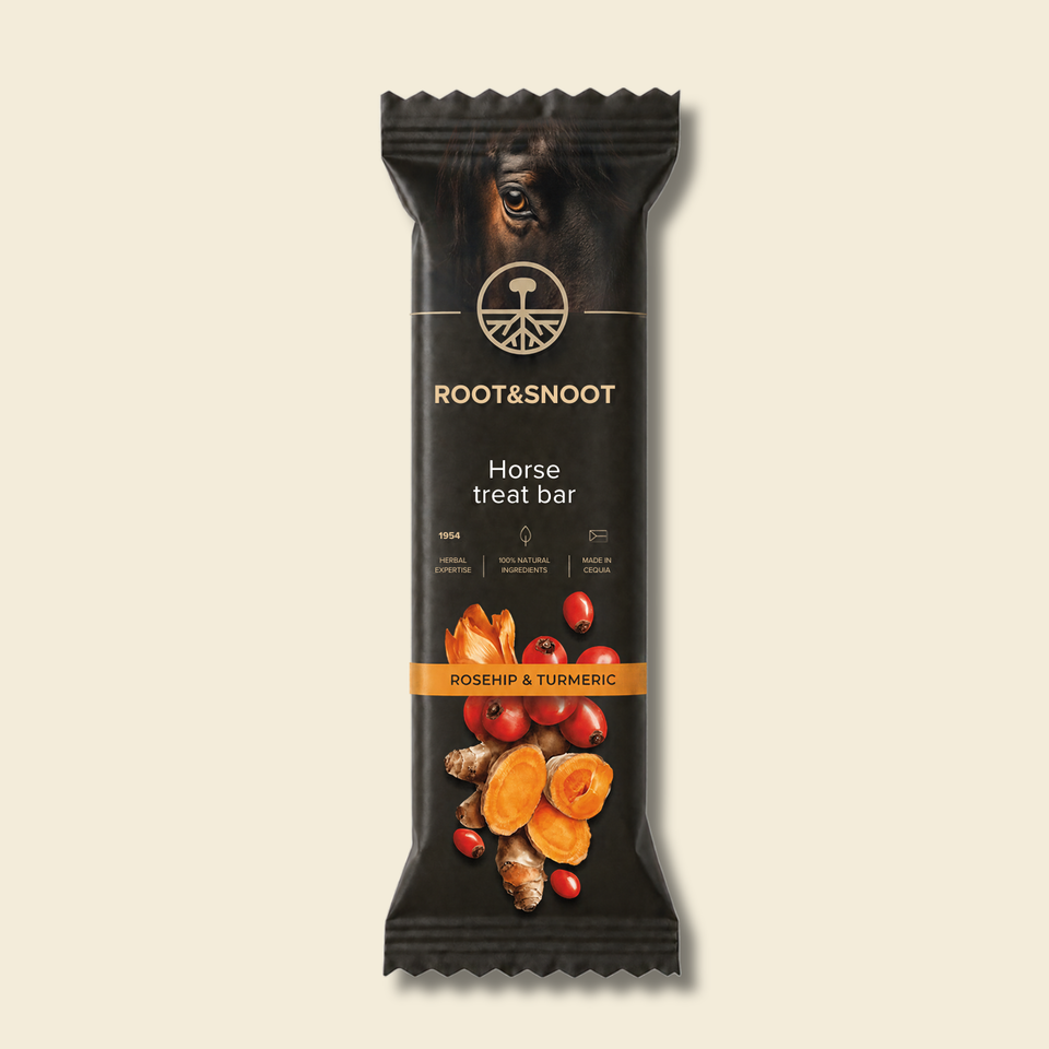 ROOTANDSNOOT Horse treat bar Roseship and Turmeric 50 g