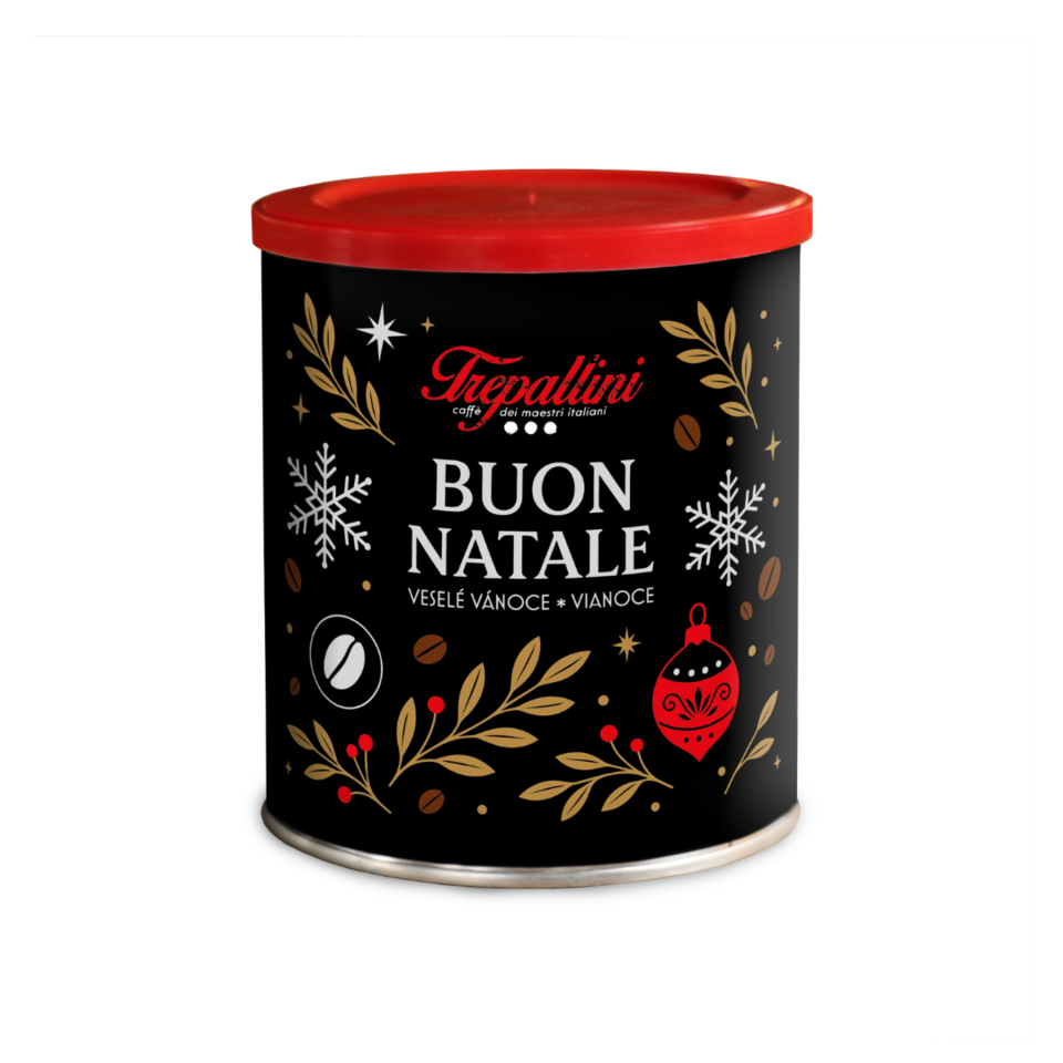 TREPALLINI Trepallini Vánoce, plechovka 250g, zrnková káva