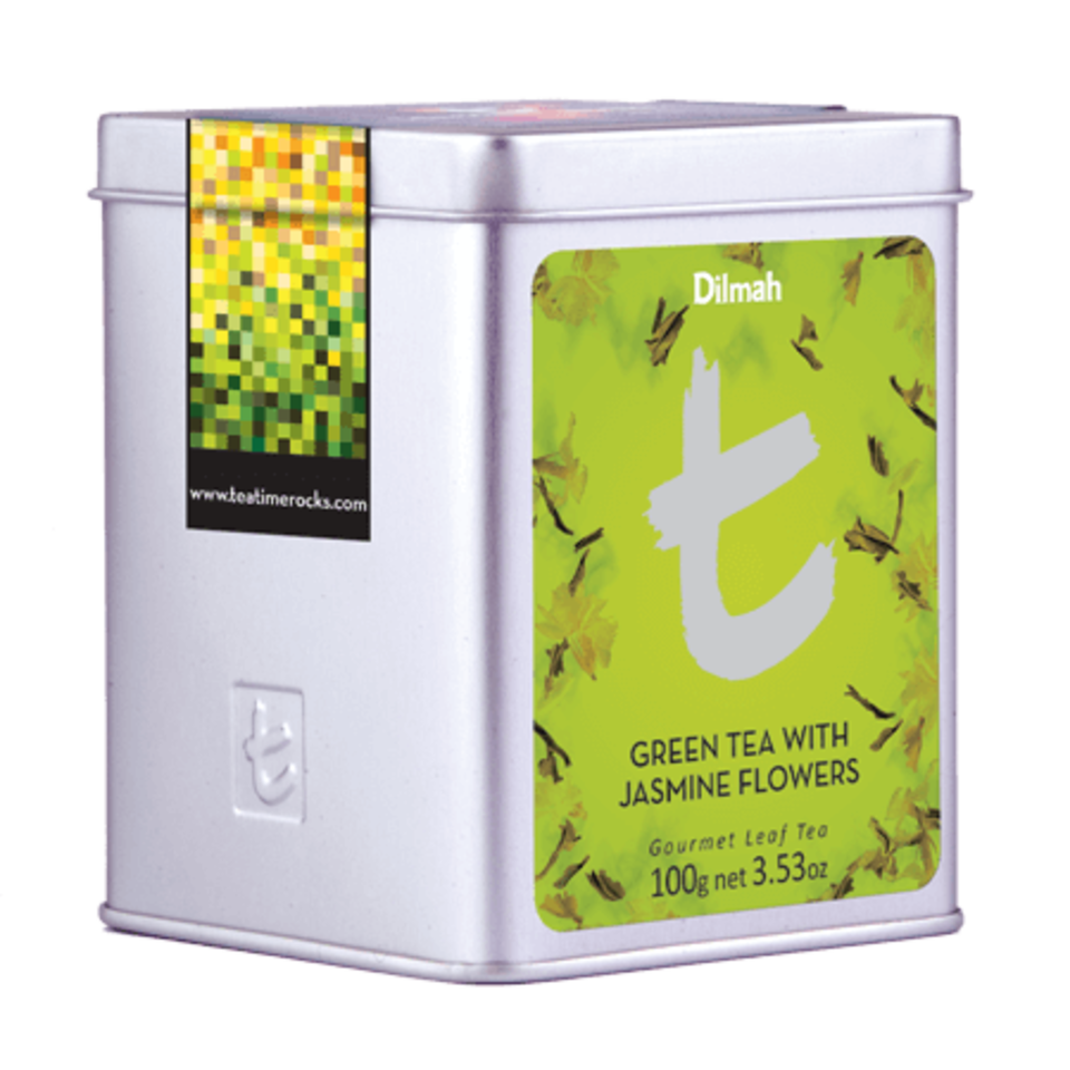 B2G_LEROS Dilmah Čaj zelený GREEN TEA WITH JASMINE FLOWERS T-Caddy 100g, sypaný