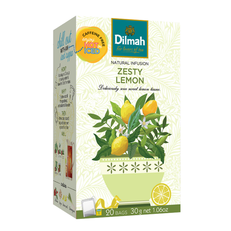 DILMAH Dilmah Čaj ovocný Naturally Zesty Lemon 20/1,5 g