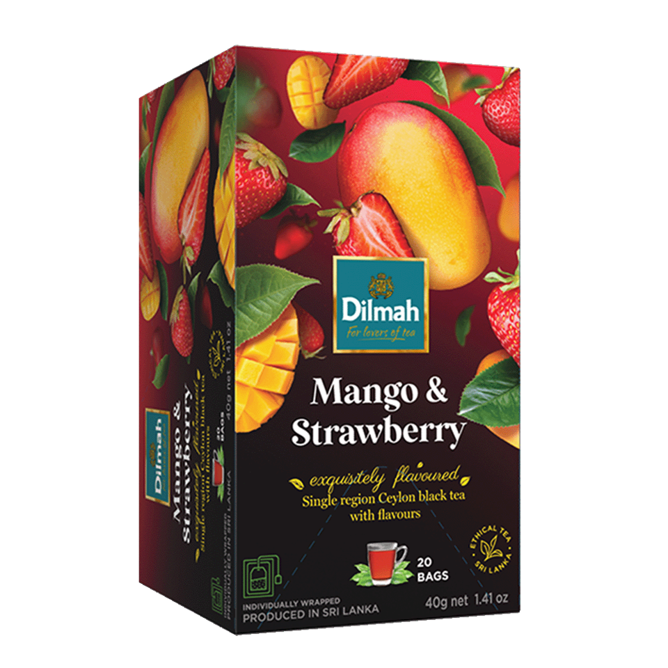 DILMAH Dilmah Čaj čierny Mango Jahoda 20/2 g