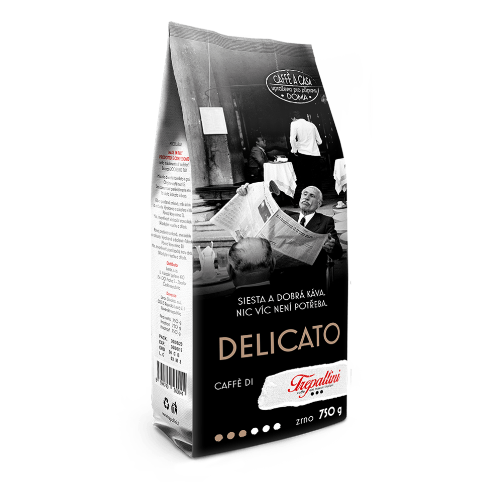 TREPALLINI TREPALLINI DELICATO káva zrnková 750 g