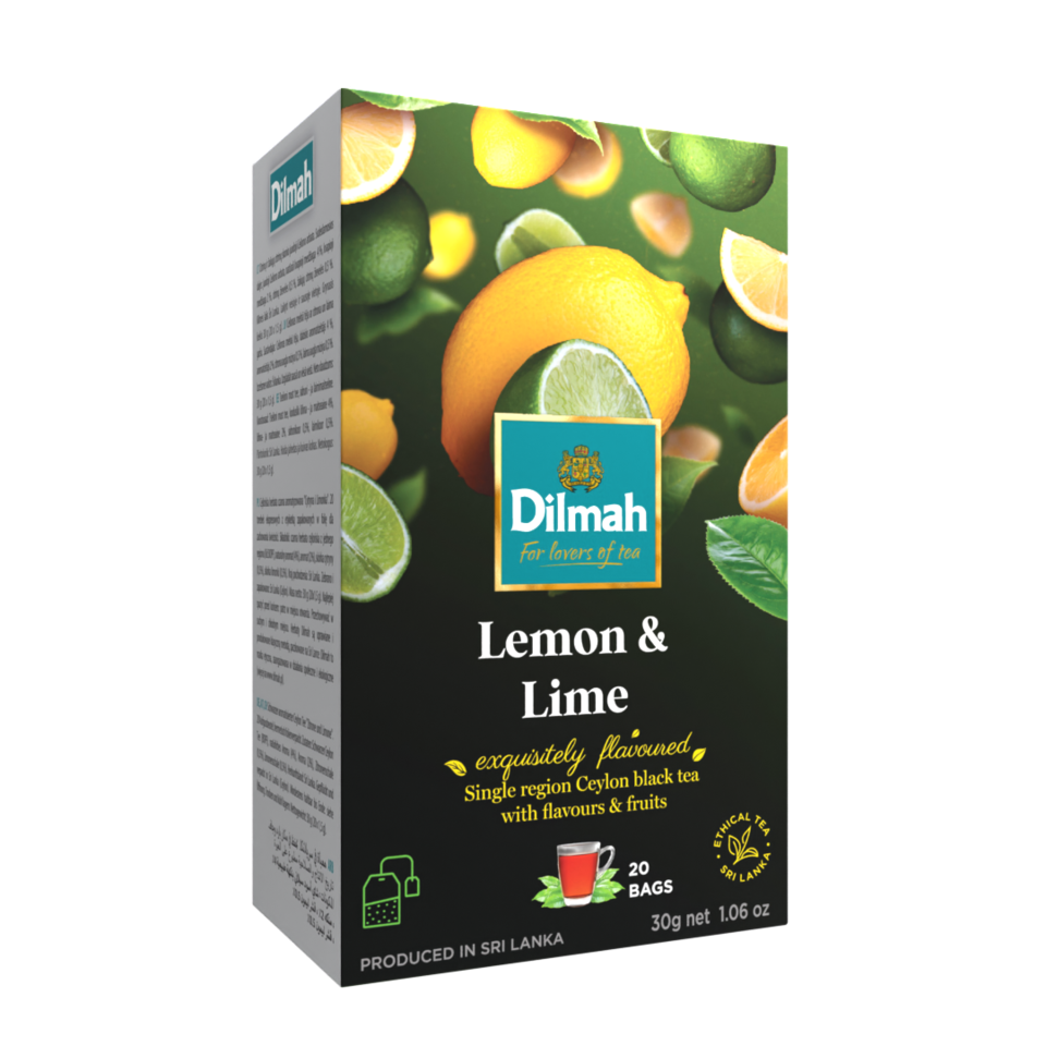 DILMAH Dilmah Čaj čierny Citrón Limetka 20/1,5 g, skupinovo balené