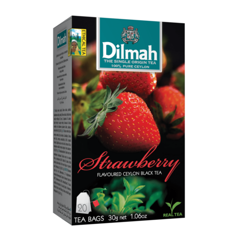 DILMAH Dilmah Čaj čierny Jahoda 20/1,5 g, skupinovo balené