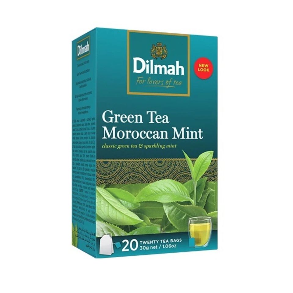 B2G_LEROS Dilmah Čaj zelený Marocká máta 20/1,5g, skupinově balené