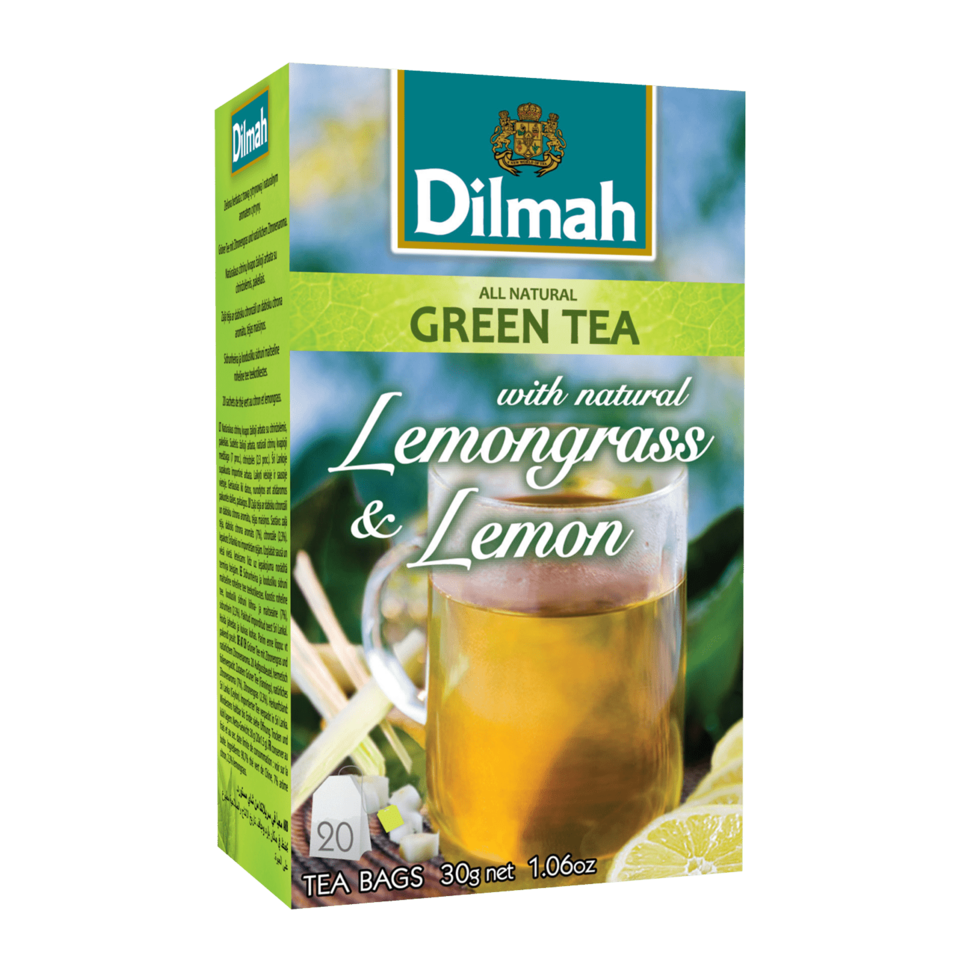 DILMAH Dilmah Čaj zelený Citrónová tráva Citron 20/1,5g, skupinově balené