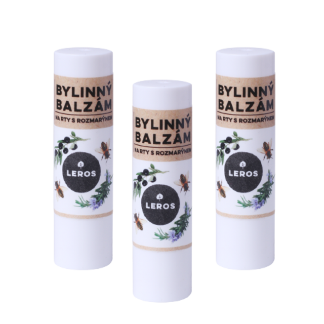 LEROS Balíček balzám na rty 2 + 1 zdarma