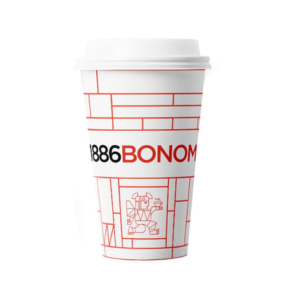 B2G_LEROS Kelímek Bonomi Double Cappuccino 50ks (Karton, 50 ks)