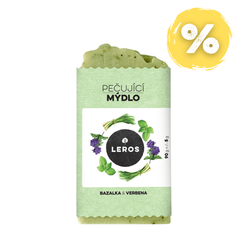 LEROS Pečující mýdlo bazalka & verbena