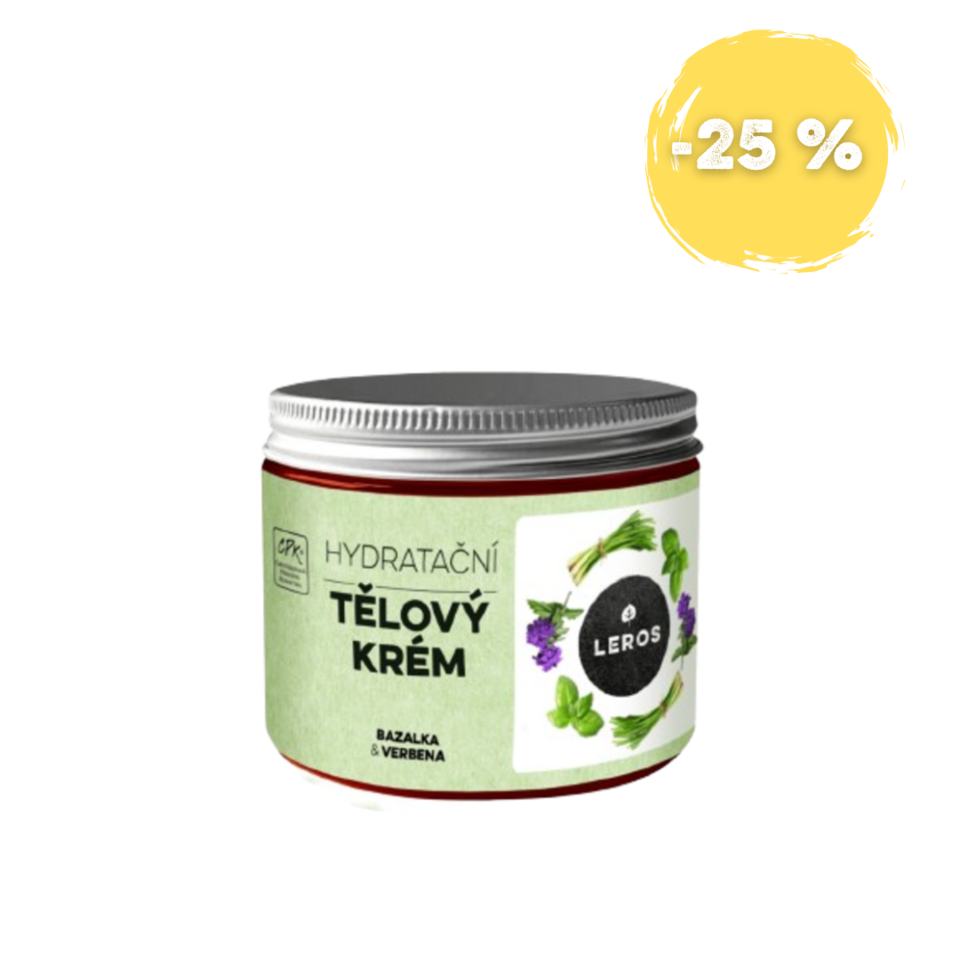 LEROS Hydratační tělový krém bazalka & verbena