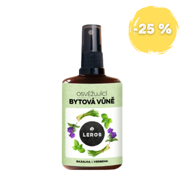 LEROS Osvěžující bytová vůně bazalka & verbena
