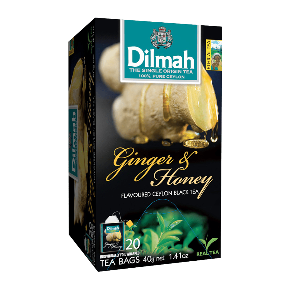 DILMAH Dilmah Čaj čierny Zázvor Med 20/2 g