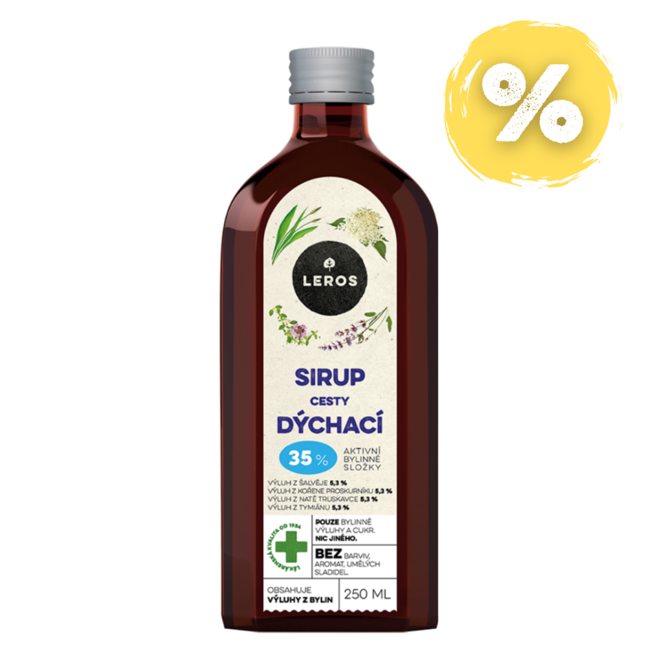 LEROS Sirup Cesty dýchacie