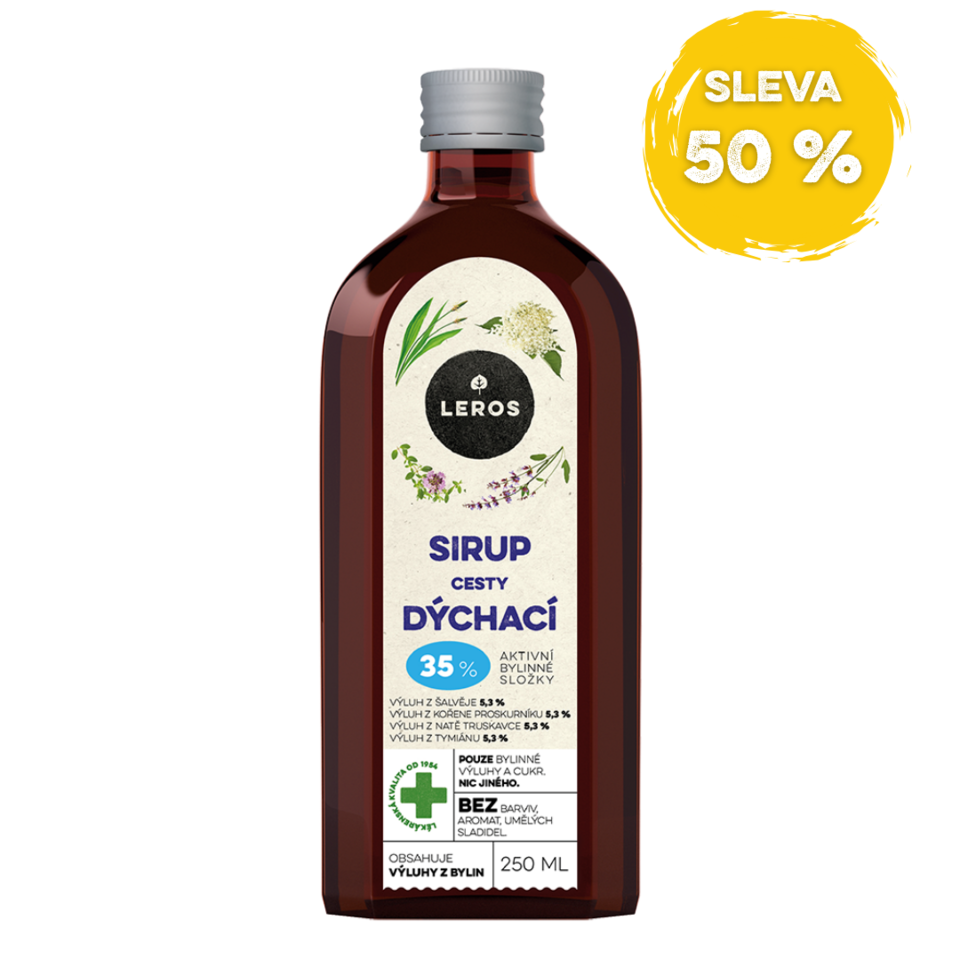 LEROS Sirup Cesty dýchacie