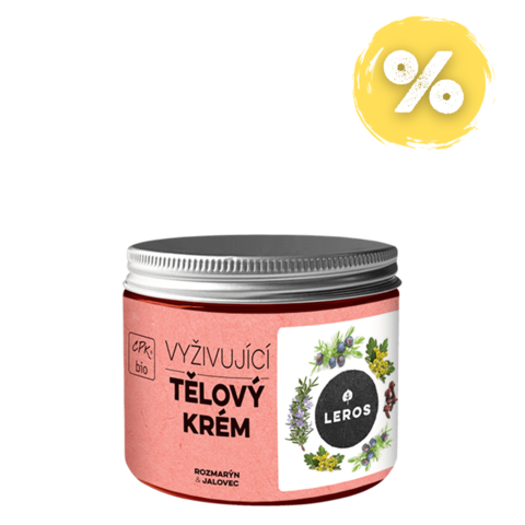 LEROS Vyživující tělový krém rozmarýn & jalovec 