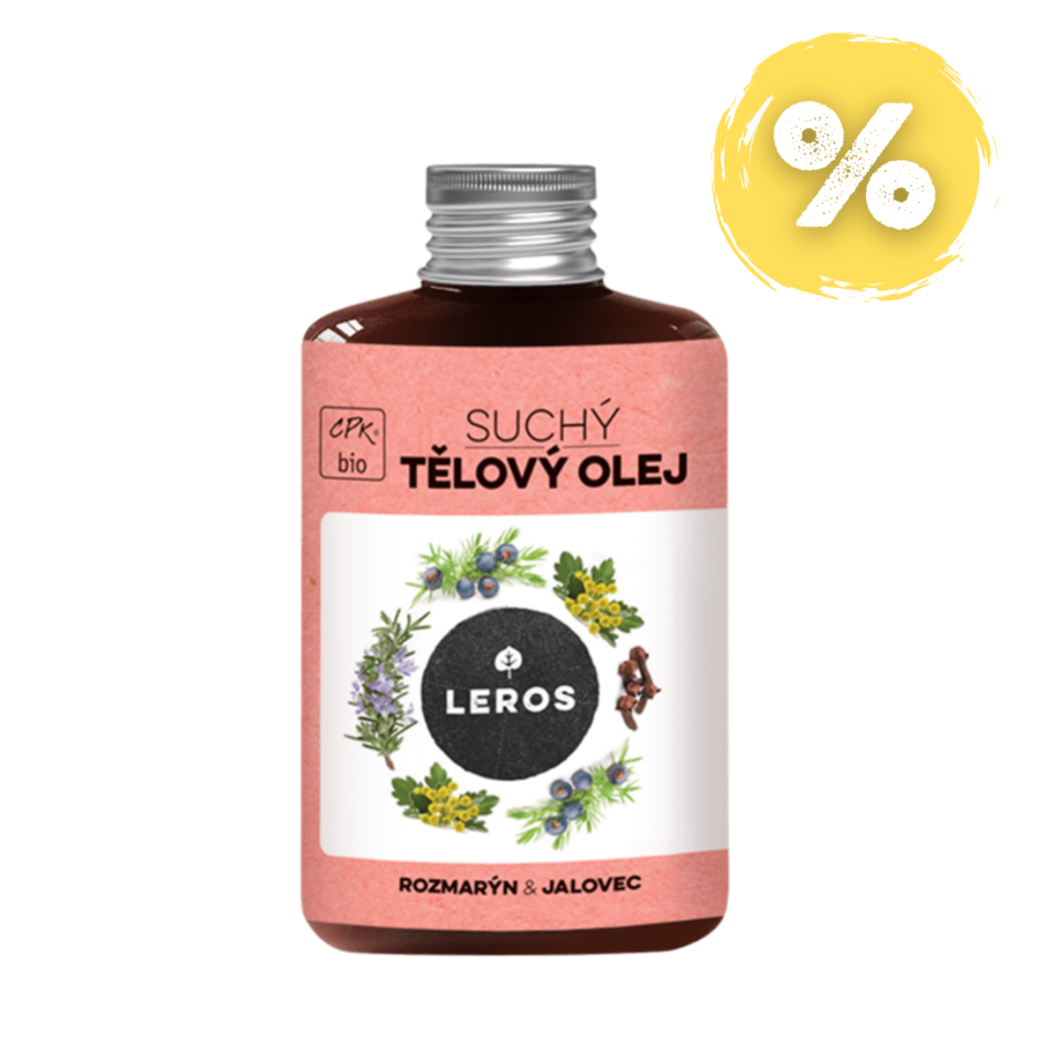 LEROS Suchý telový olej rozmarín & borievka